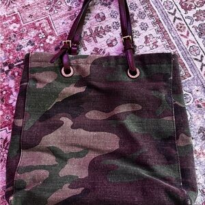 Pre-Owned Michael Kors Camo Tote Bag Free Shipping